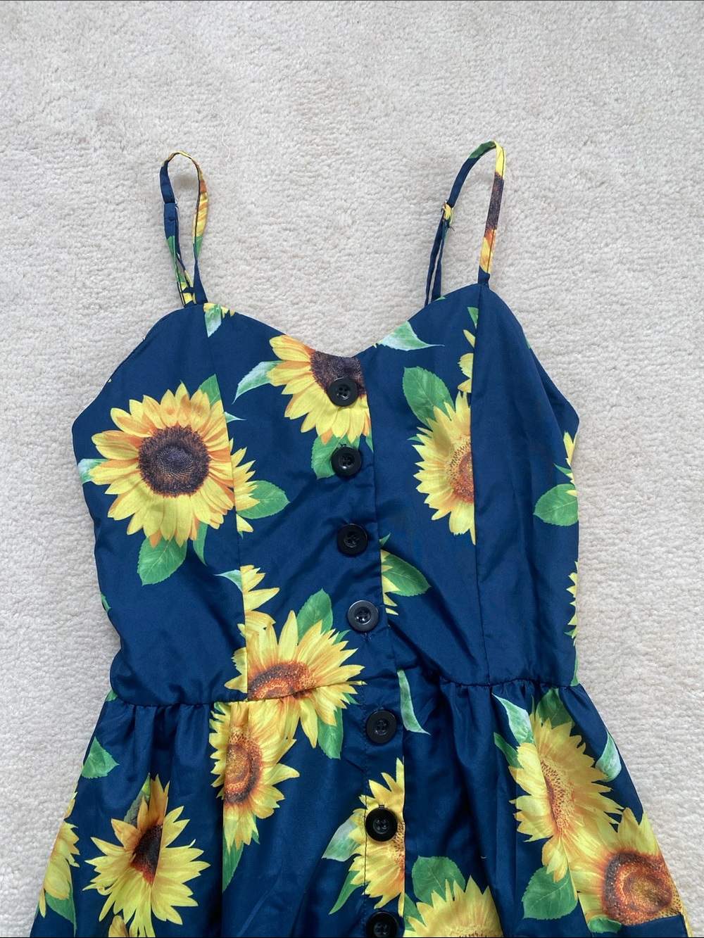 Sunflower Button-Front Sundress - Picture 2 of 4